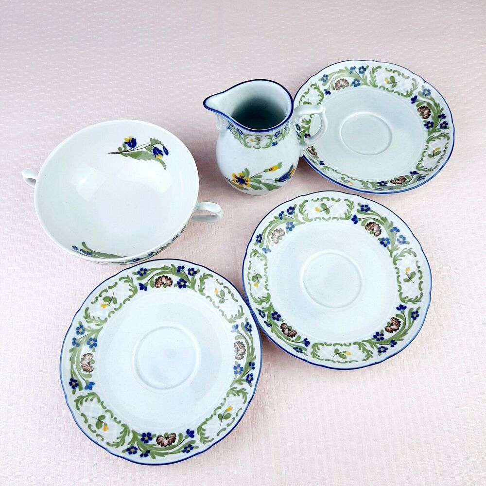 Vintage ASTA 1851 Nancy Western Germany Pottery Set of 5